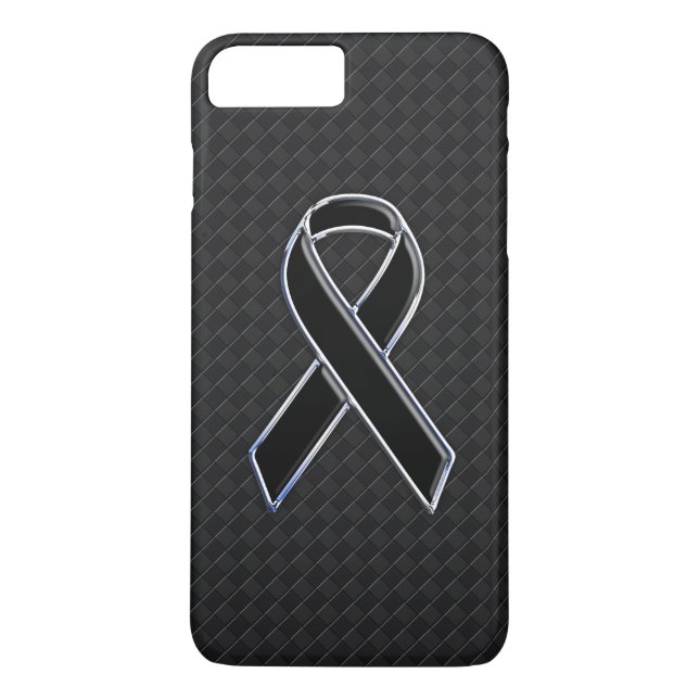 Stilvolles Schwarzes Band-Bewusstsein Case-Mate iPhone Hülle (Rückseite)