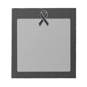 Stilvolles Schwarzes Band-Bewusstsein Notizblock