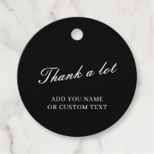 Stilvolles schwarzes Dankeschön-Typografie-Design