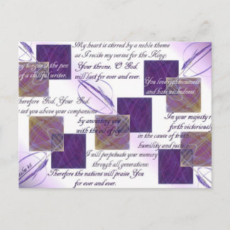 Stilvolles "Set des Schriftstellers" Postkarte