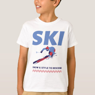 Stilvolles Skifahren an den Hängen T-Shirt