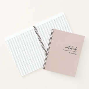 Stilvolles Skript Rosa Persönlich Professionell Notizbuch