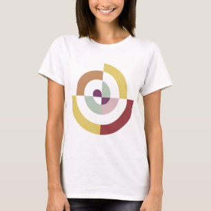 Stilvolles Spiraldesign T-Shirt