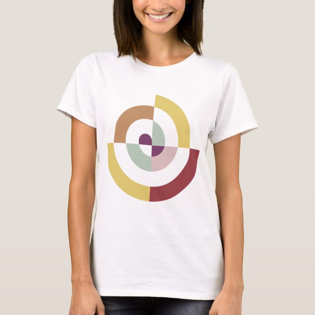Stilvolles Spiraldesign T-Shirt (Vorderseite)