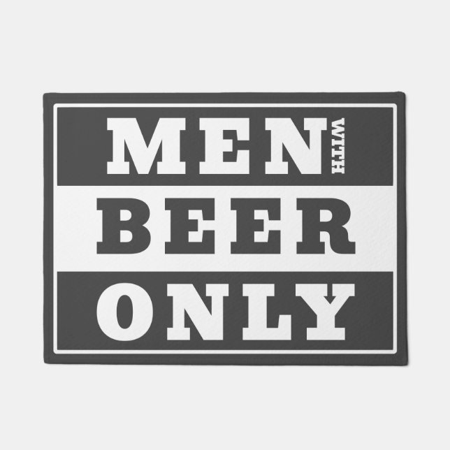 Stilvolles Statement für Bierliebhaber Fußmatte (Vorderseite)