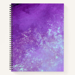 Stilvolles Sturmwolken-Effekt-Muster lila  Notizbuch