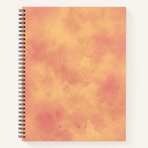 Stilvolles Sturmwolkeneffekt-Muster in geblümtem O Notizbuch