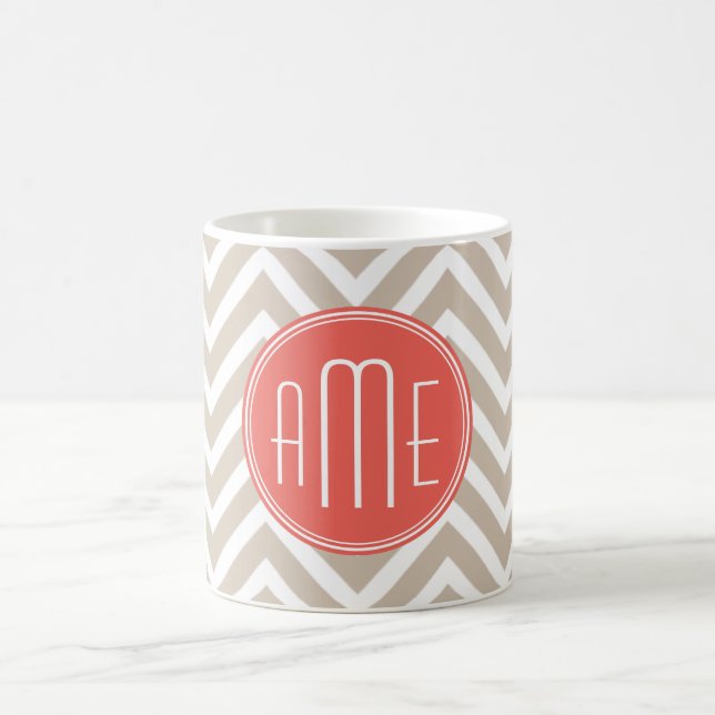 Stilvolles Taupe-und Kaffeetasse (Mittel)