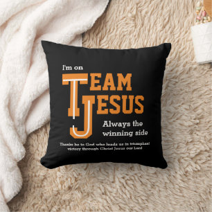Stilvolles TEAM JESUS Christlich Kissen