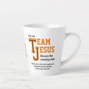 Stilvolles TEAM JESUS Christlich Monogram Milchtasse