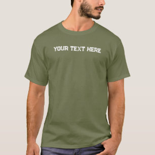 Stilvolles Template Trendige Erschöpfung Grün Herr T-Shirt