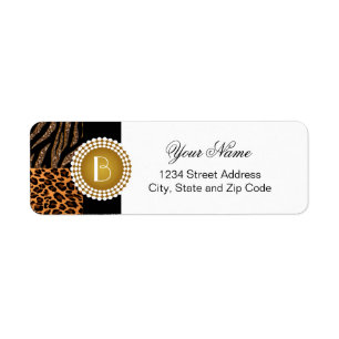 Stilvolles Tier druckt Zebra-und Leopard-Muster