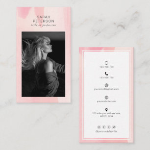 Stilvolles trendisches abstraktes Foto Visitenkarte