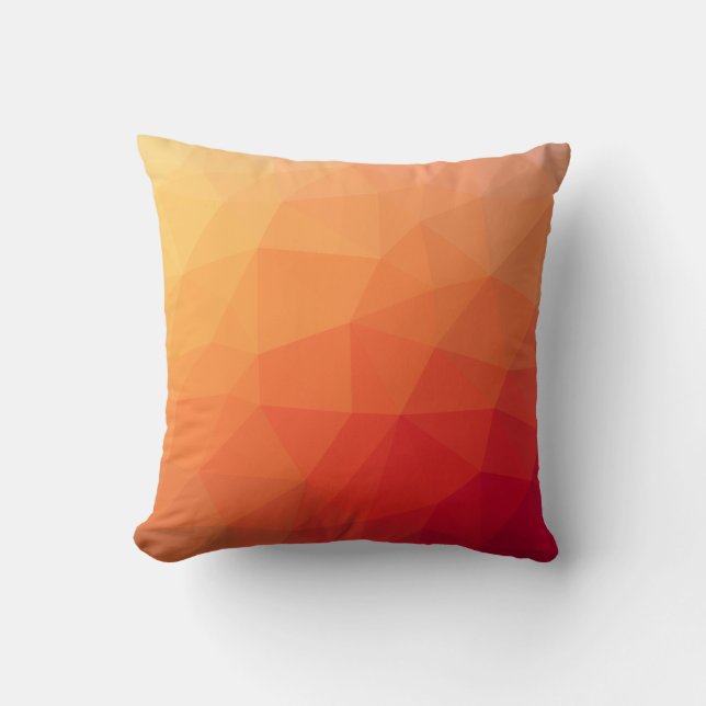 Stilvolles Triangle geometrisches Muster Kissen (Vorderseite)