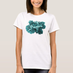 Stilvolles Türkis ABSTRAKTE KUNST Statement T-Shir T-Shirt