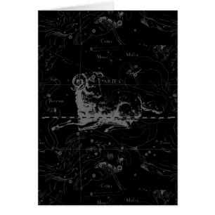Stilvolles Vintag Aries-Sternbild von Hevelius