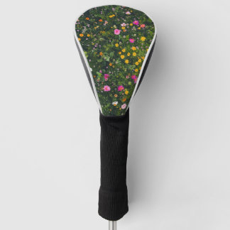 Stilvolles Wasserfarben-Blumenmuster Golf Headcover