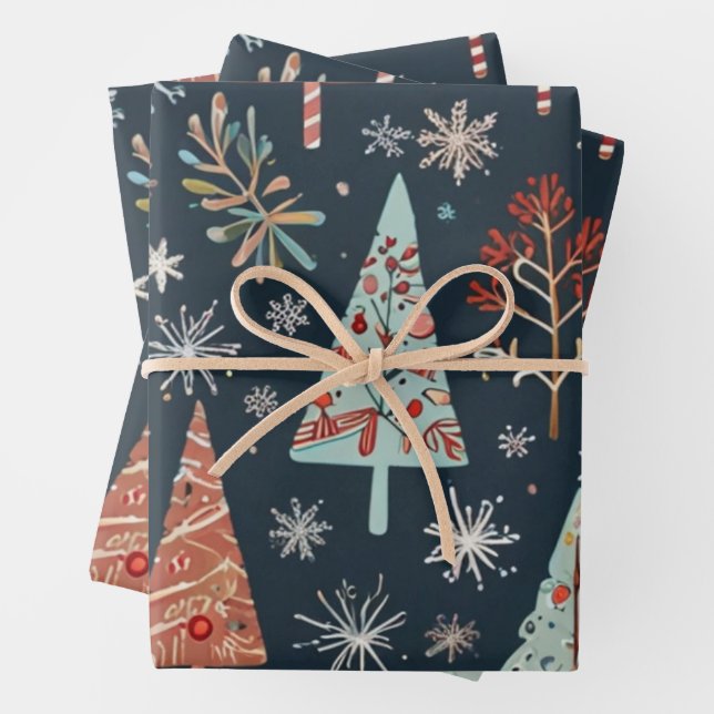 Stilvolles Wrapping Paper Geschenkpapier Set (Beispiel)
