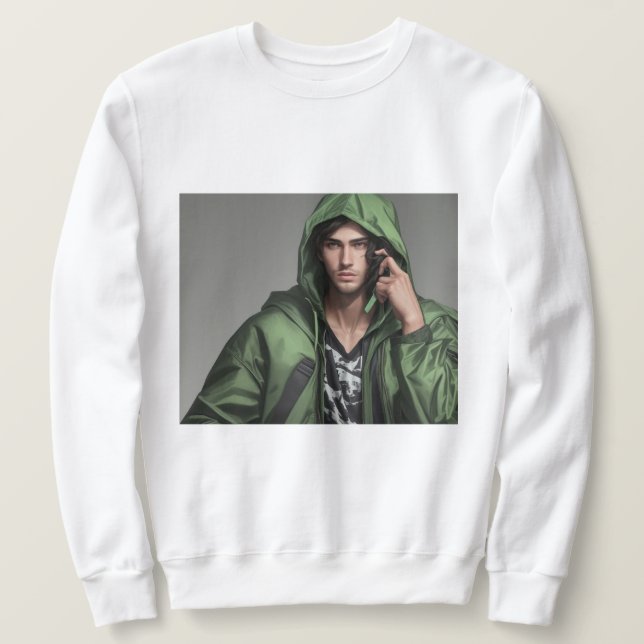 Stilvolles Young Man Graphic T-Shirt: Embrace your Sweatshirt (Design vorne)