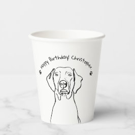 Stilweimaraner: Ihr Text, Ihr Stil Pappbecher