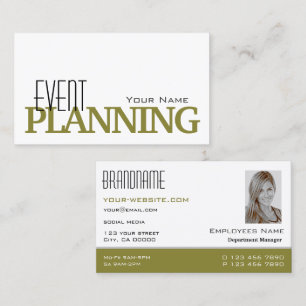 Stilweiss Weiß und Senf mit Beruflichem Foto Visitenkarte