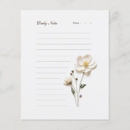 Stilweißes Papier für die Blume mit Leisten