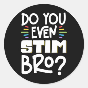 Stim Bro 1 Runder Aufkleber