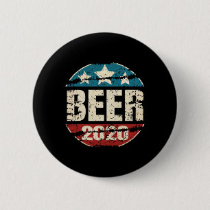 Stimm Bier Lustiger Alkohol Anti Trump Biden Wählt Button