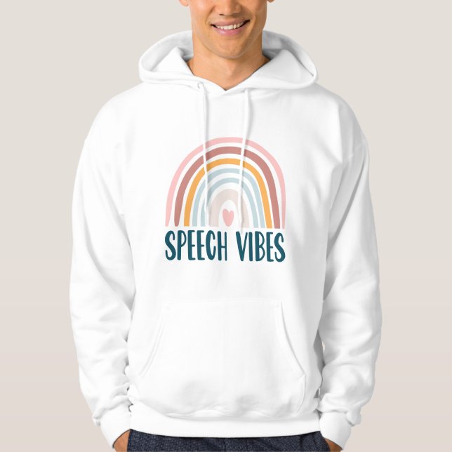 Stimm- und Sprachtherapeut Boho Retro Hoodie (Vorderseite)