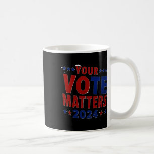 Stimmabgabe bei den Wahlen in den 2024 U.S. Kaffeetasse