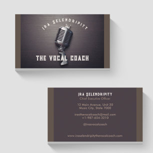 Stimmcoach-Geschäftskarte Visitenkarte