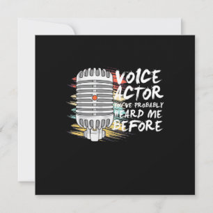 Stimmdarsteller Einladung