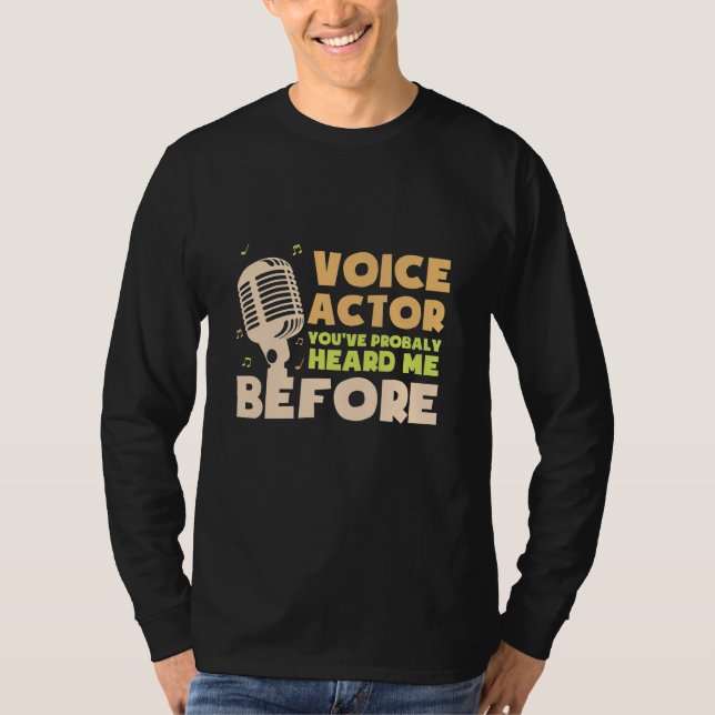 Stimmdarsteller T-Shirt (Vorderseite)