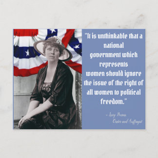 Stimme abgeben - Lucy Burns Postkarte