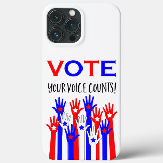 Stimme! Deine Stimme zählt! Patriotische Handstars Case-Mate iPhone Hülle