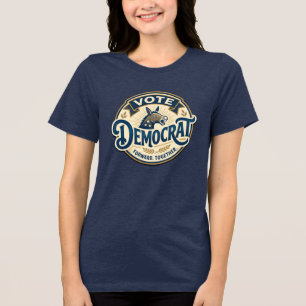 Stimme Demokratisch Vorwärts Zusammen – Vintage Pa Tri-Blend Shirt
