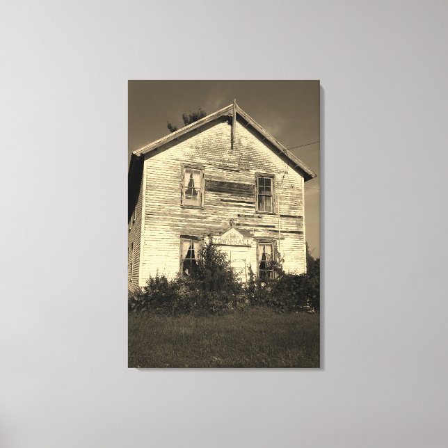 Stimme der Menschen Gestrickte Leinwand Print (Vorderseite)