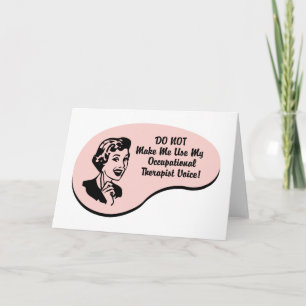 Stimme des Arbeitstherapeuten Karte