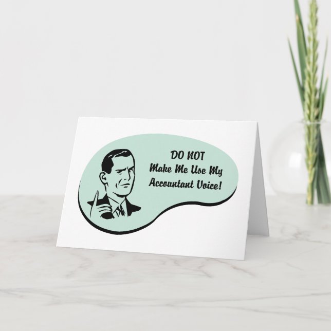 Stimme des Buchhalters Karte (Vorderseite)