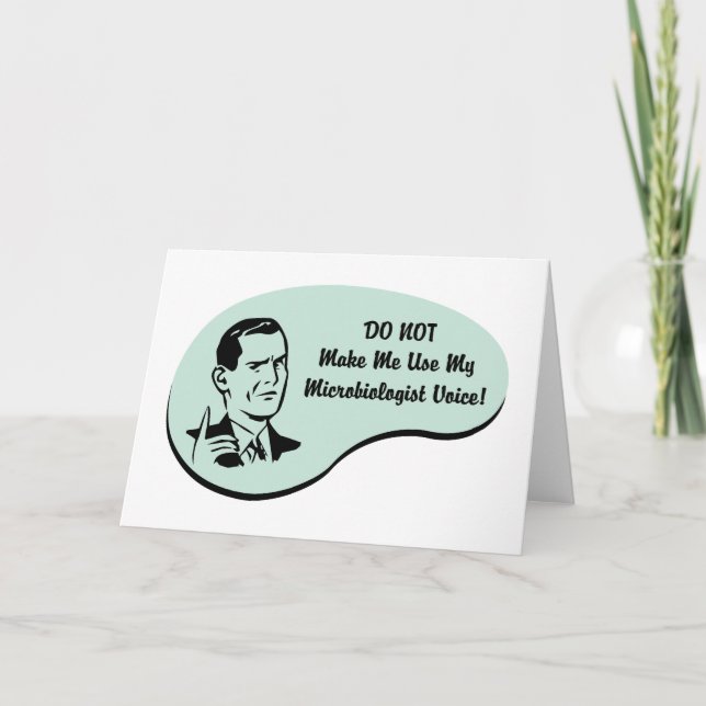 Stimme des Mikrobiologen Karte (Vorderseite)