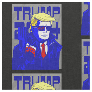 Stimme des Präsidenten Donald Trump Stoff