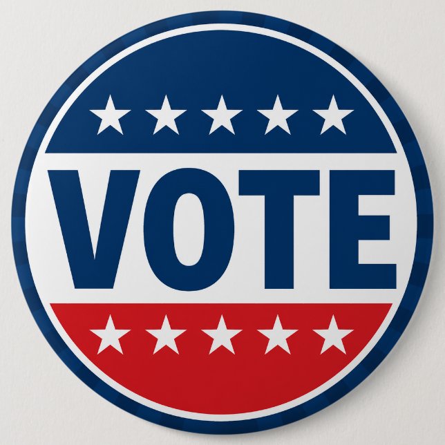STIMME Fette Kampagne-Abzeichen-Design Button (Vorderseite)