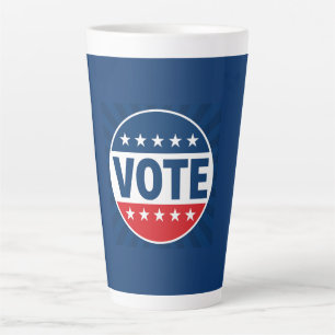 STIMME Fette Kampagne-Abzeichen-Design Milchtasse
