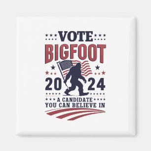 Stimme für Bigfoot 2024 Sasquatch Präsidentschafts Magnet