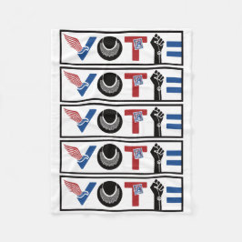 STIMME FÜR DIE FREIHEIT, RBG, USPS, Frieden, BLM, Fleecedecke