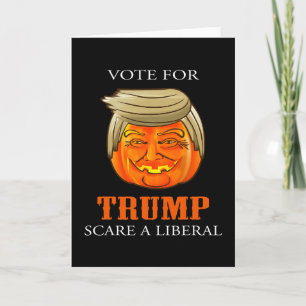 Stimme Für Trump Erschrecke Einen Liberalen Hallow Karte