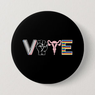 Stimme für verbotene Bücher Reproduktive Rechte BL Button