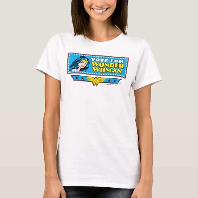 Stimme für Wonder Woman T-Shirt (Vorderseite)