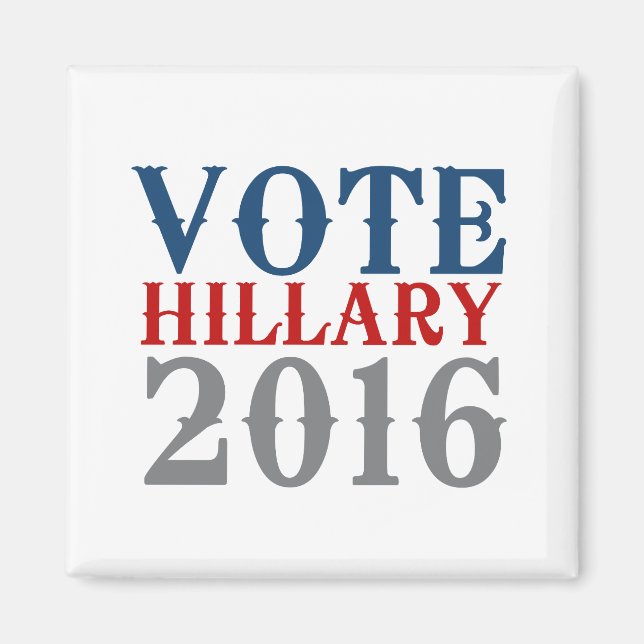 STIMME HILLARY CLINTON 2016 VINTAG.png Magnet (Vorne)