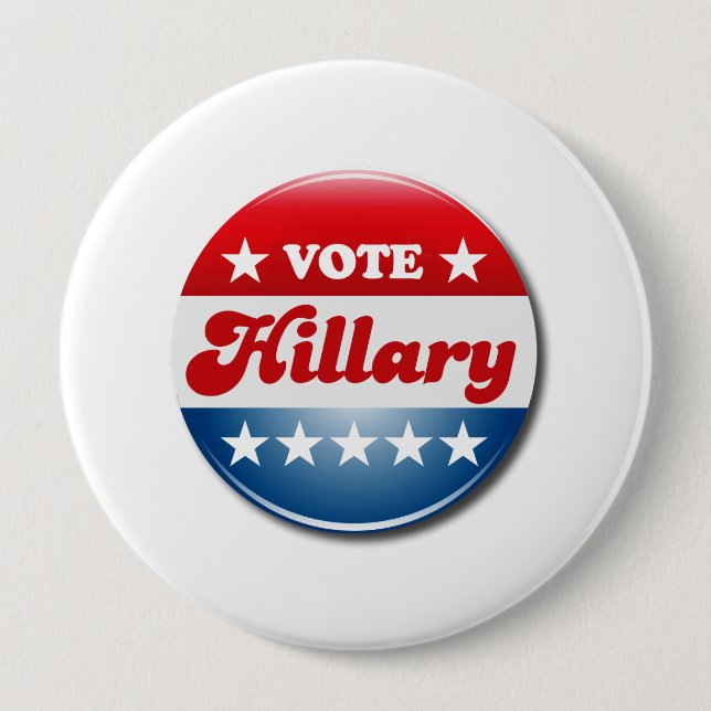 STIMME HILLARY CLINTON.pnng Button (Vorderseite)